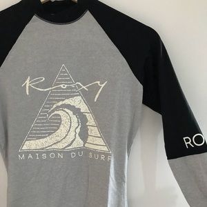 Roxy long sleeve rash guard shirt swimwear
